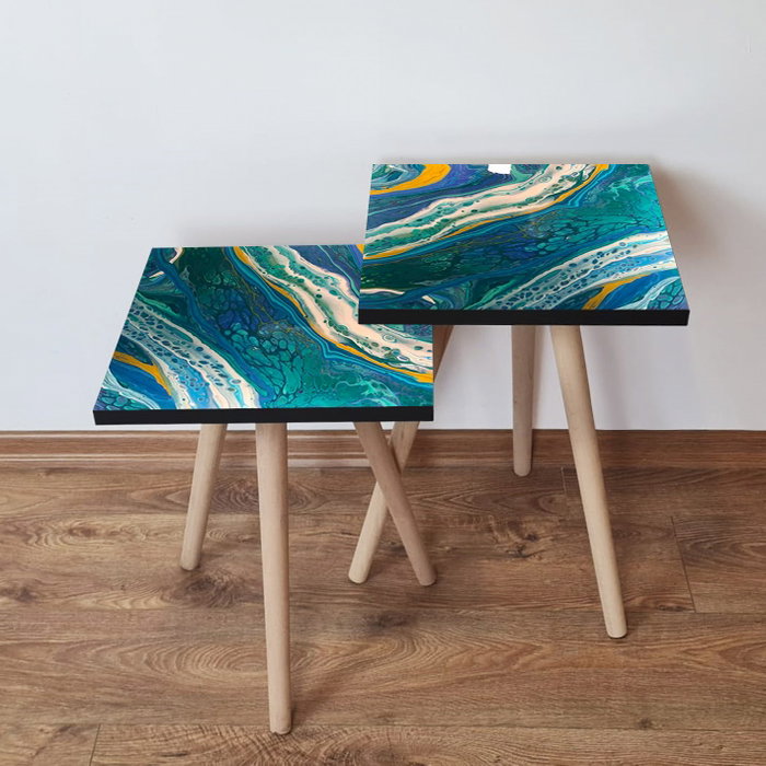 Hanah Home Mesas Nido Multicolor (2 Piezas) Hanah Home Mesas Nido Multicolor (2 Piezas)